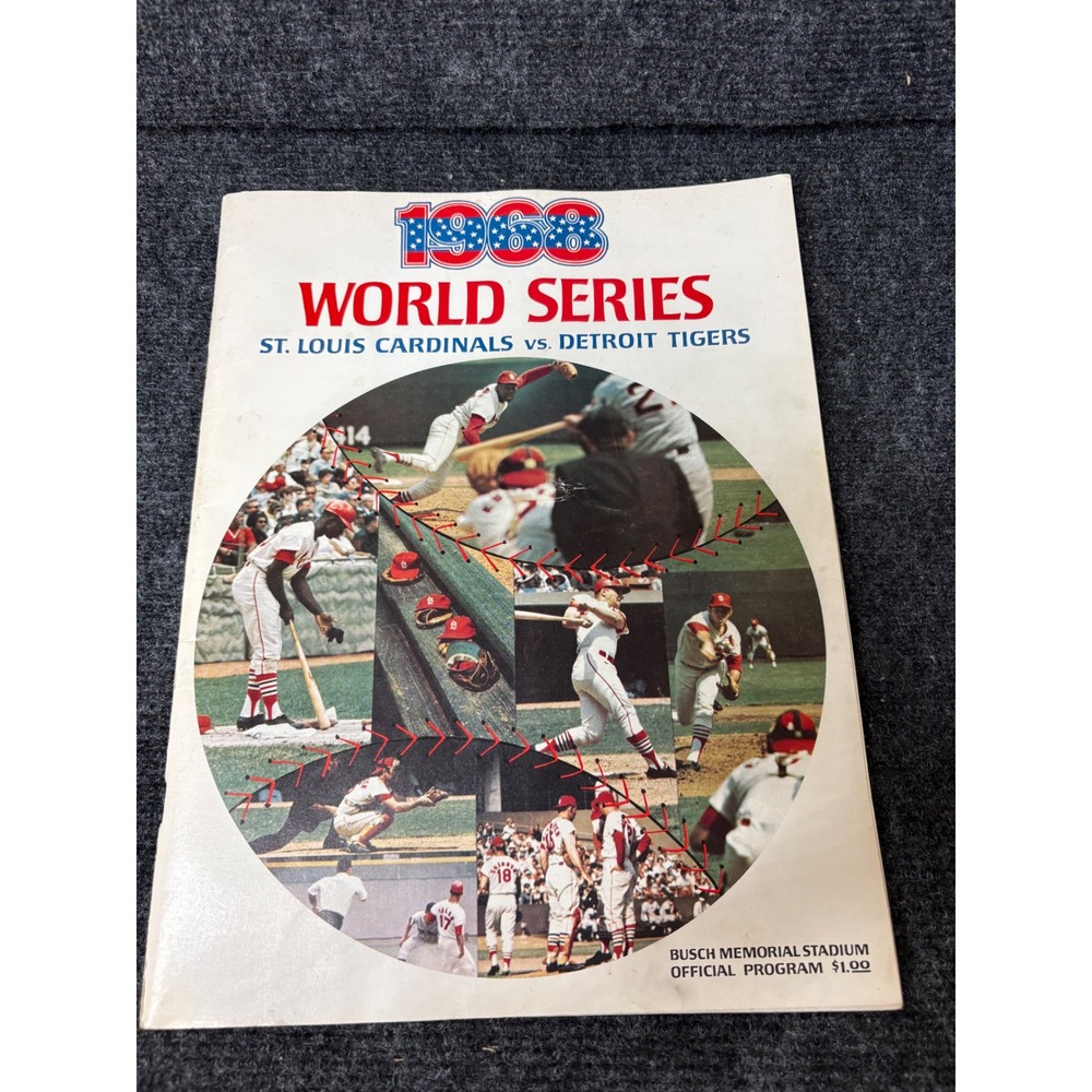 1968 World Series Official Program St. Louis Cardinals vs Detroit Tigers Tickets